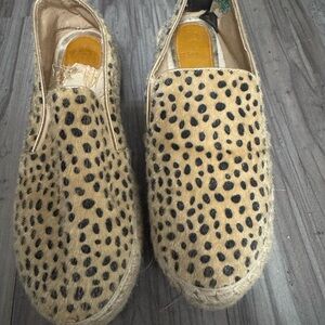Bella Marie Leopard Print Slip-On Shoes